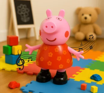 Pig Pretend Play Toy – Movable Soft Rubber Figure | Play & Move