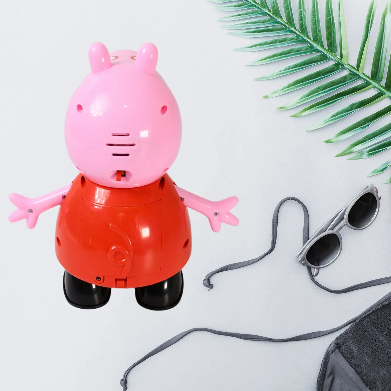 Pig Pretend Play Toy – Movable Soft Rubber Figure | Play & Move - Detailed Feature View 5