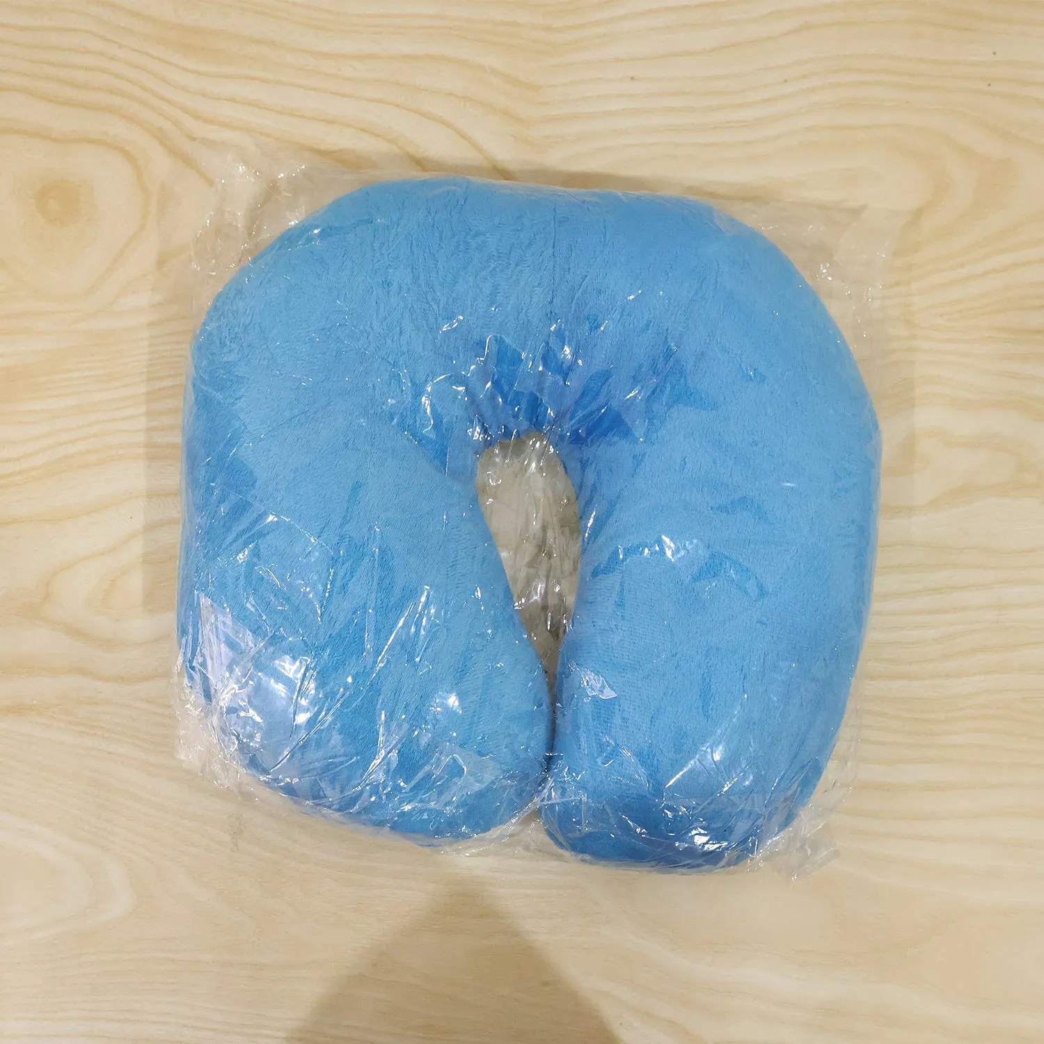 U Shaped Soft Neck Pillow Blue Travel Pillow Head Neck Support (1 Pc) - Detailed Feature View 7
