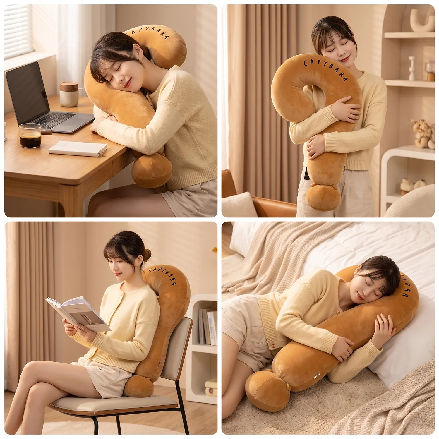 Mix Design Travel Neck Pillow U Shape Soft Head Support Cushion (1 Pc) - Detailed Feature View 9