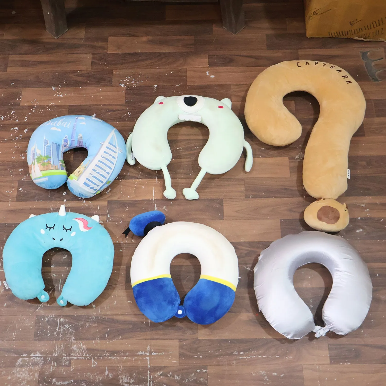 Mix Design Travel Neck Pillow U Shape Soft Head Support Cushion (1 Pc) - Detailed Feature View 10