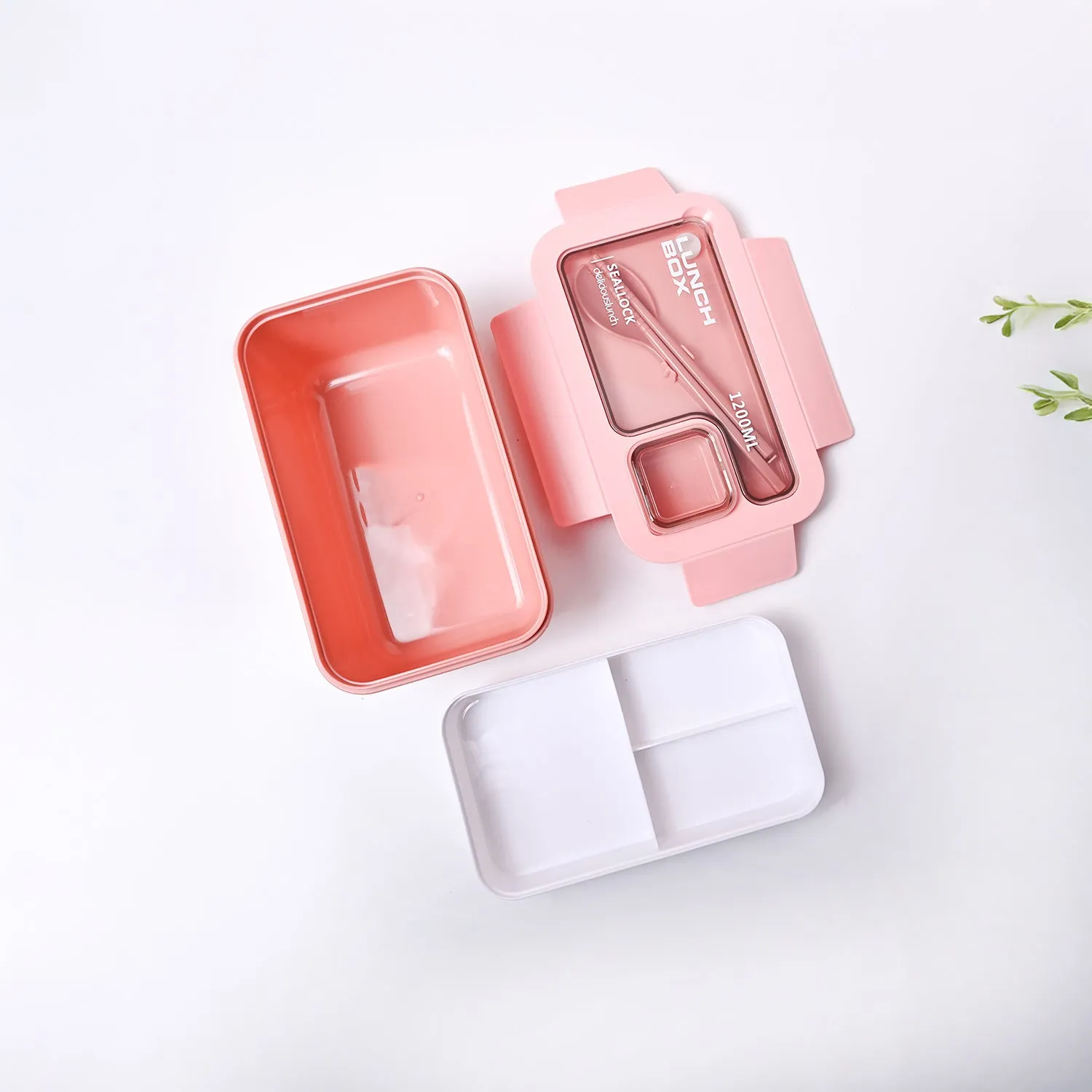Premium Pink Lunch Box Set (1200ml + 40ml) - Buy Online at Alikart