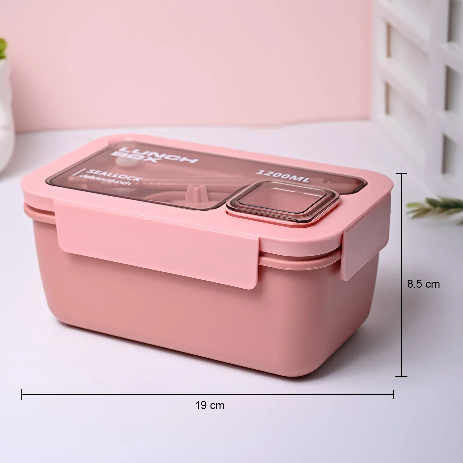 Pink Lunch Box Set (1200ml + 40ml) - Detailed Feature View 5