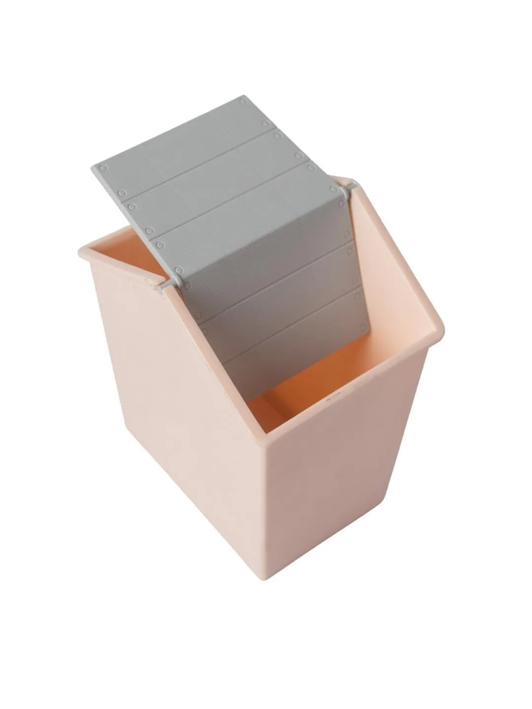 Pink Plastic Swing Dustbin - Detailed Feature View 4