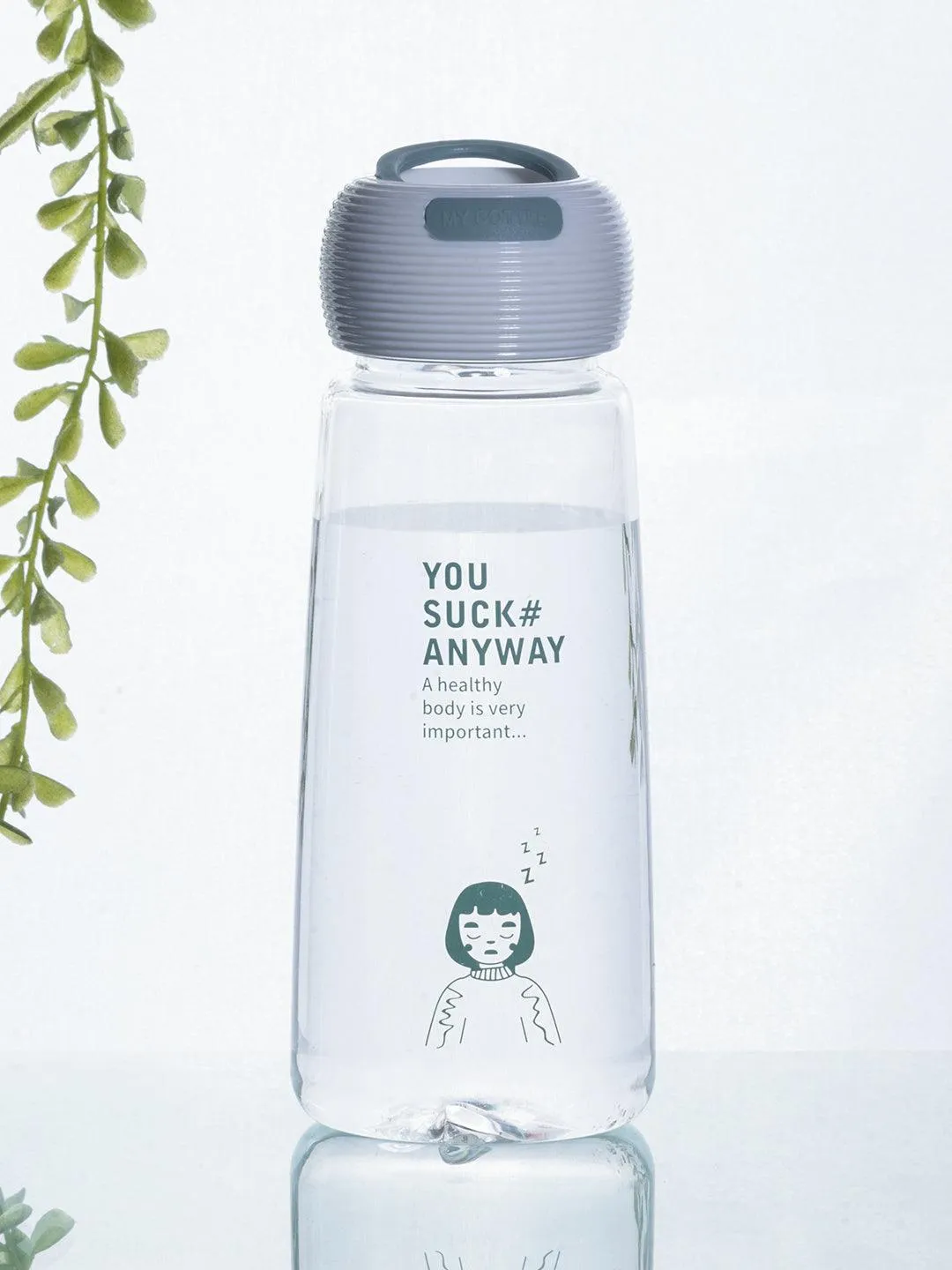 Premium Plastic, Water Bottle 360 Ml, Quirky Quotes, Glossy : Finish, Multicolor - Buy Online at Alikart