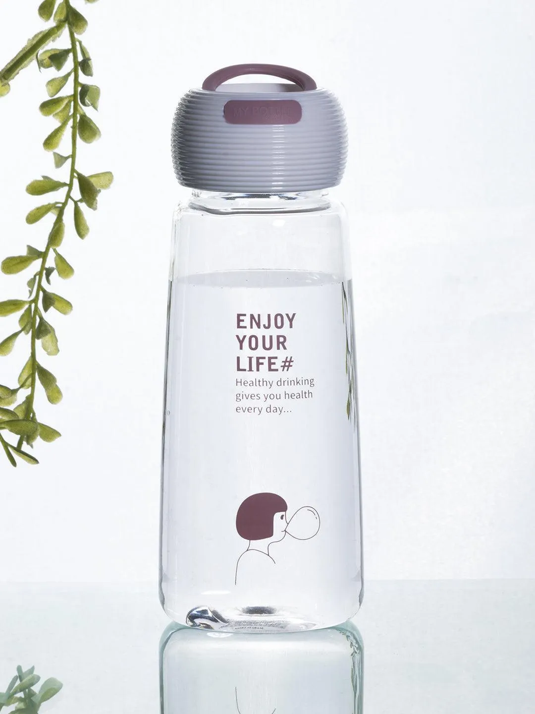 Plastic, Water Bottle 360 Ml, Quirky Quotes, Glossy : Finish, Multicolor - Detailed Feature View 12