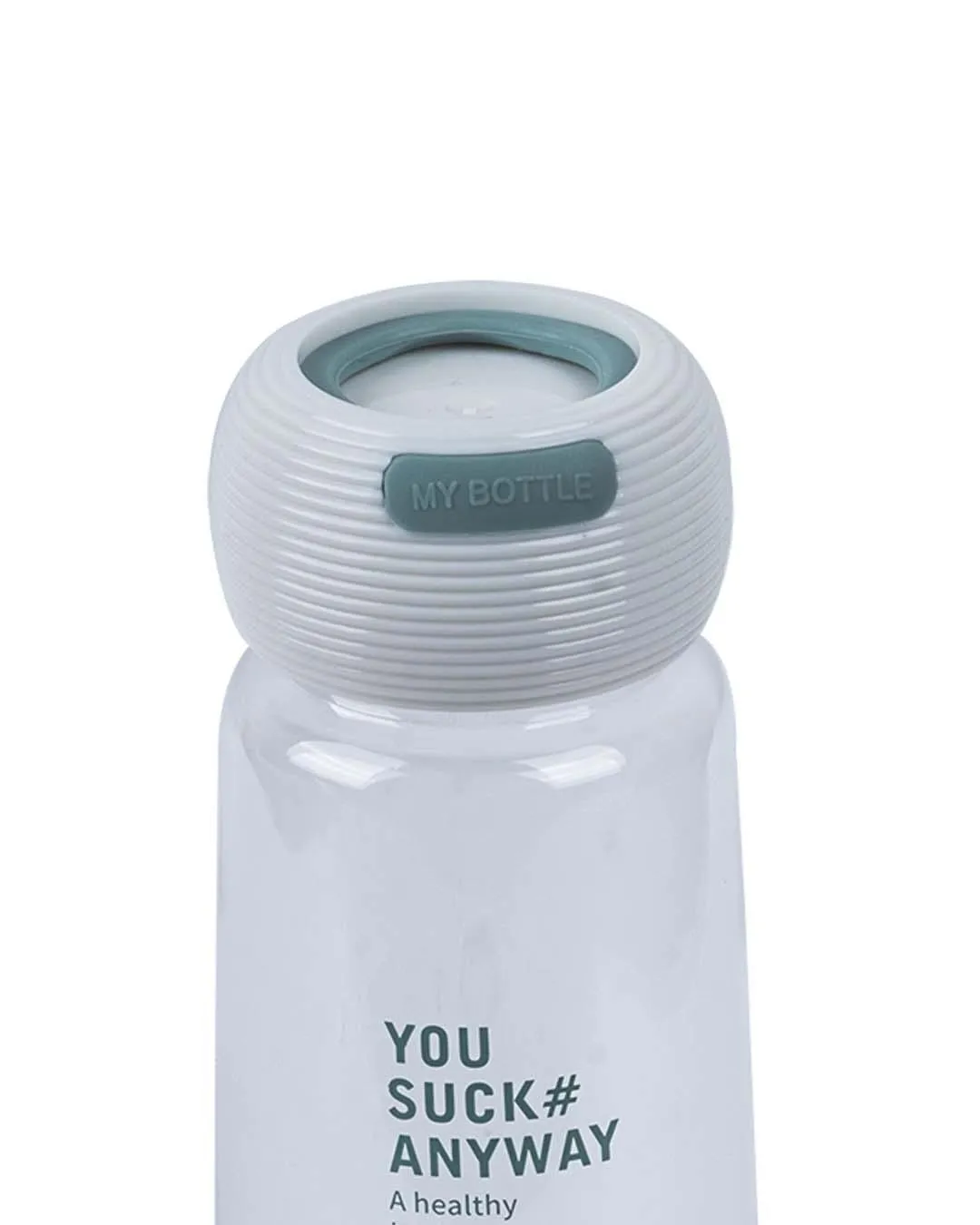 Plastic, Water Bottle 360 Ml, Quirky Quotes, Glossy : Finish, Multicolor - Detailed Feature View 2