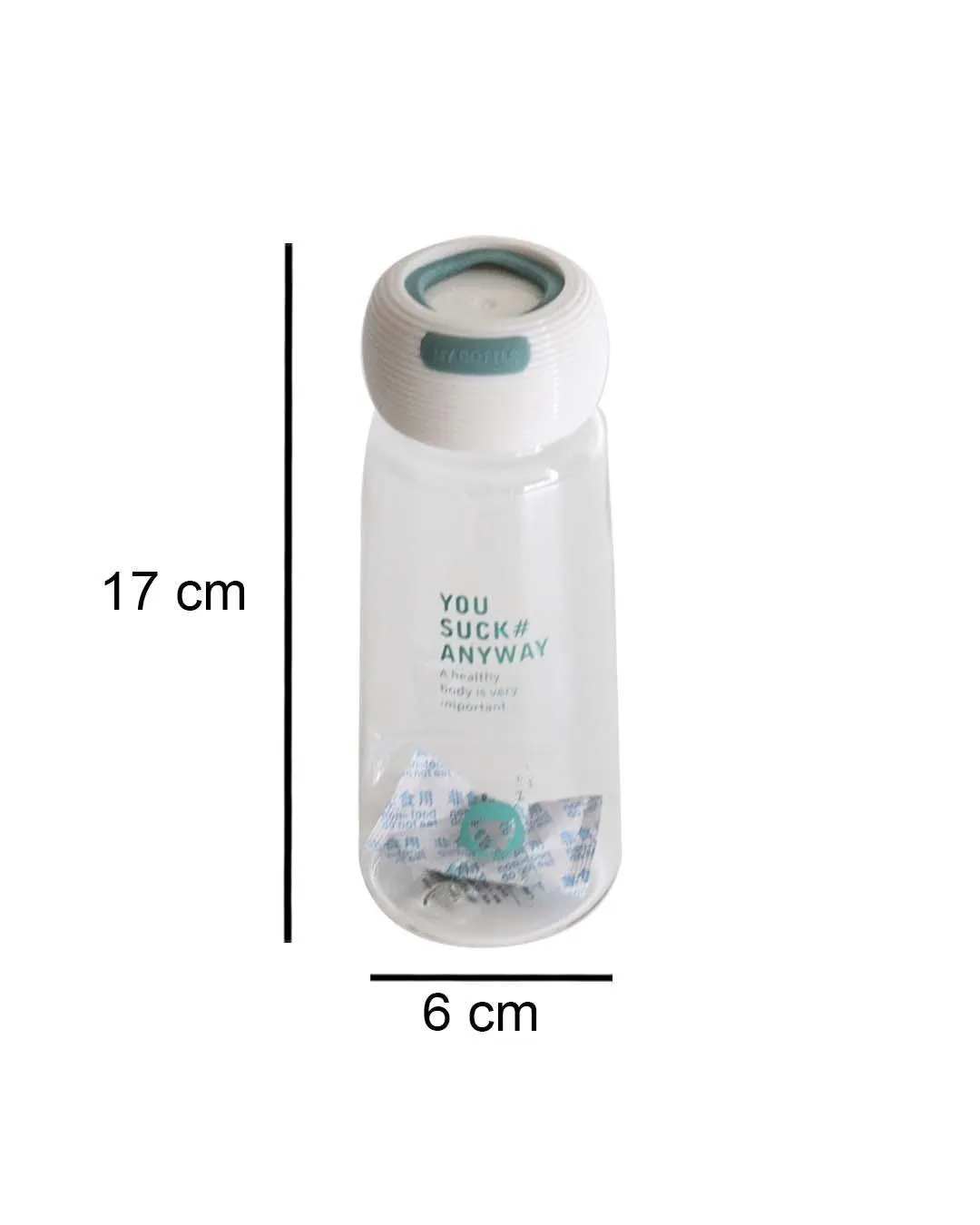 Plastic, Water Bottle 360 Ml, Quirky Quotes, Glossy : Finish, Multicolor - Detailed Feature View 3