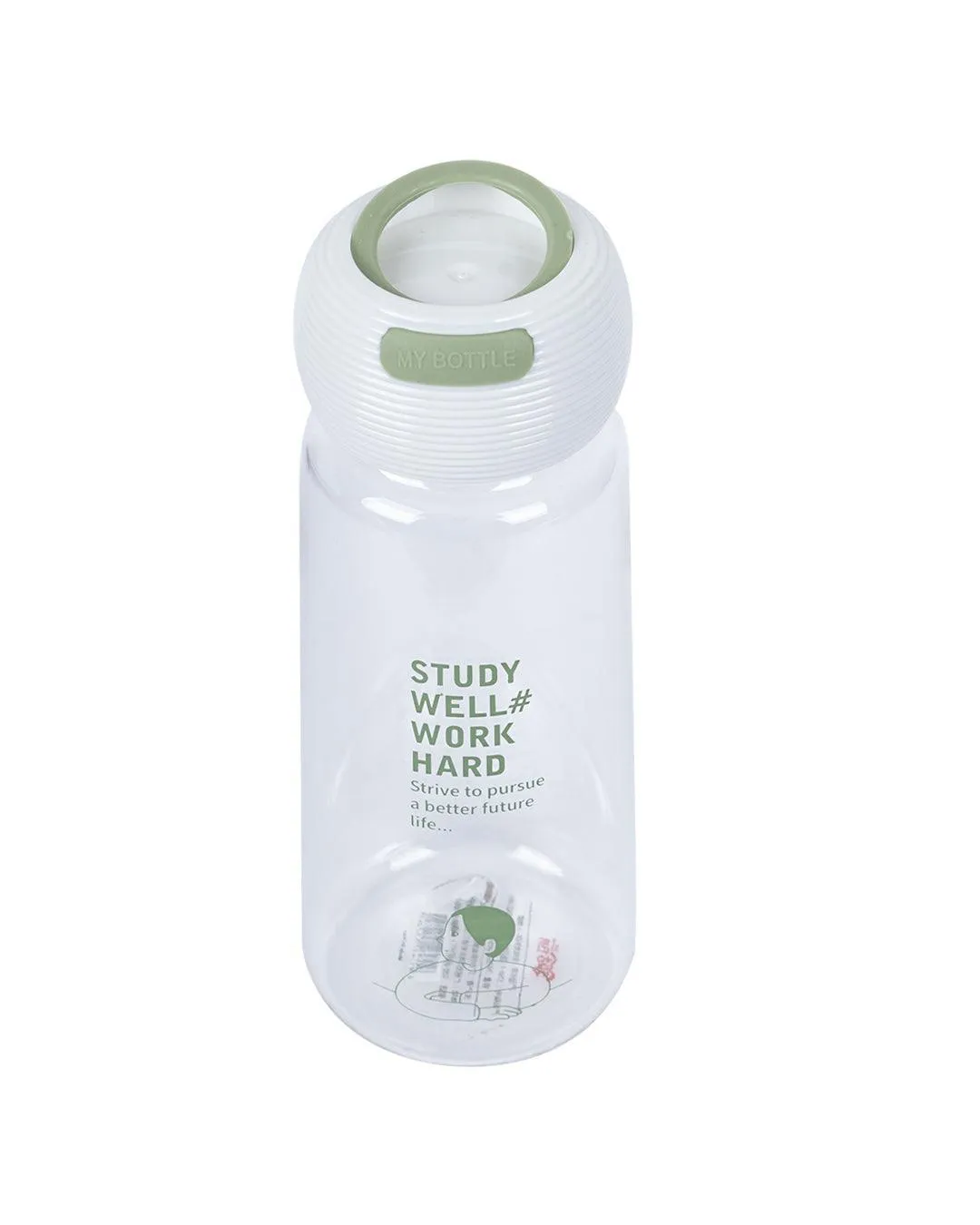 Plastic, Water Bottle 360 Ml, Quirky Quotes, Glossy : Finish, Multicolor - Detailed Feature View 4