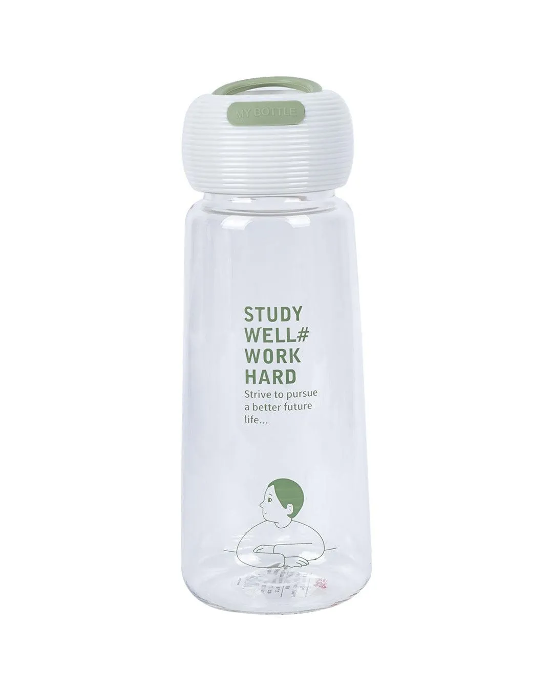 Plastic, Water Bottle 360 Ml, Quirky Quotes, Glossy : Finish, Multicolor - Detailed Feature View 5