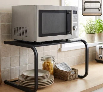 Metal Kitchen Microwave Oven Storage Rack Stand Countertop Organiser (1 Pc)