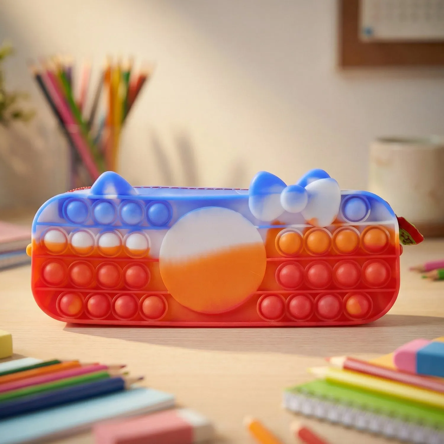 Pop It Pencil Pouch – Stress-Relief Fidget Storage for Kids - Detailed Feature View 7