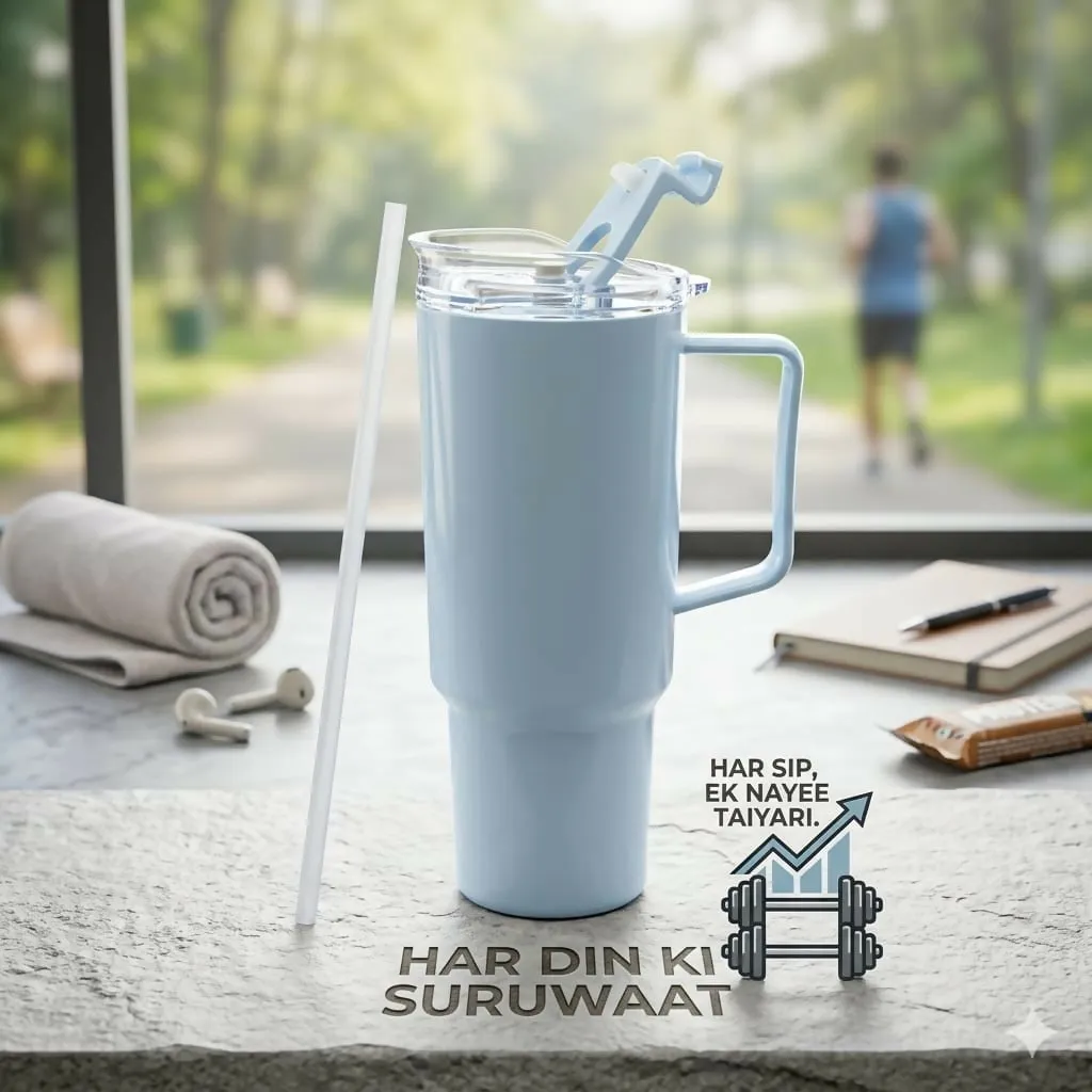 Travel Tumbler – Large 1800ml Capacity with Leak-Proof Lid for Hydration - Detailed Feature View 4