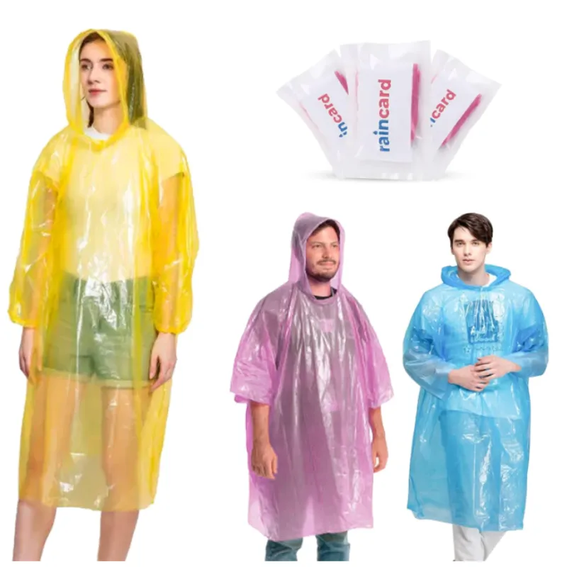 Premium Raincard Emergency Raincoat | Compact Pocket-Size Disposable Raincoat for Travel, Outdoor & Emergency Use (Random Color - Pack of 1) - Buy Online at Alikart