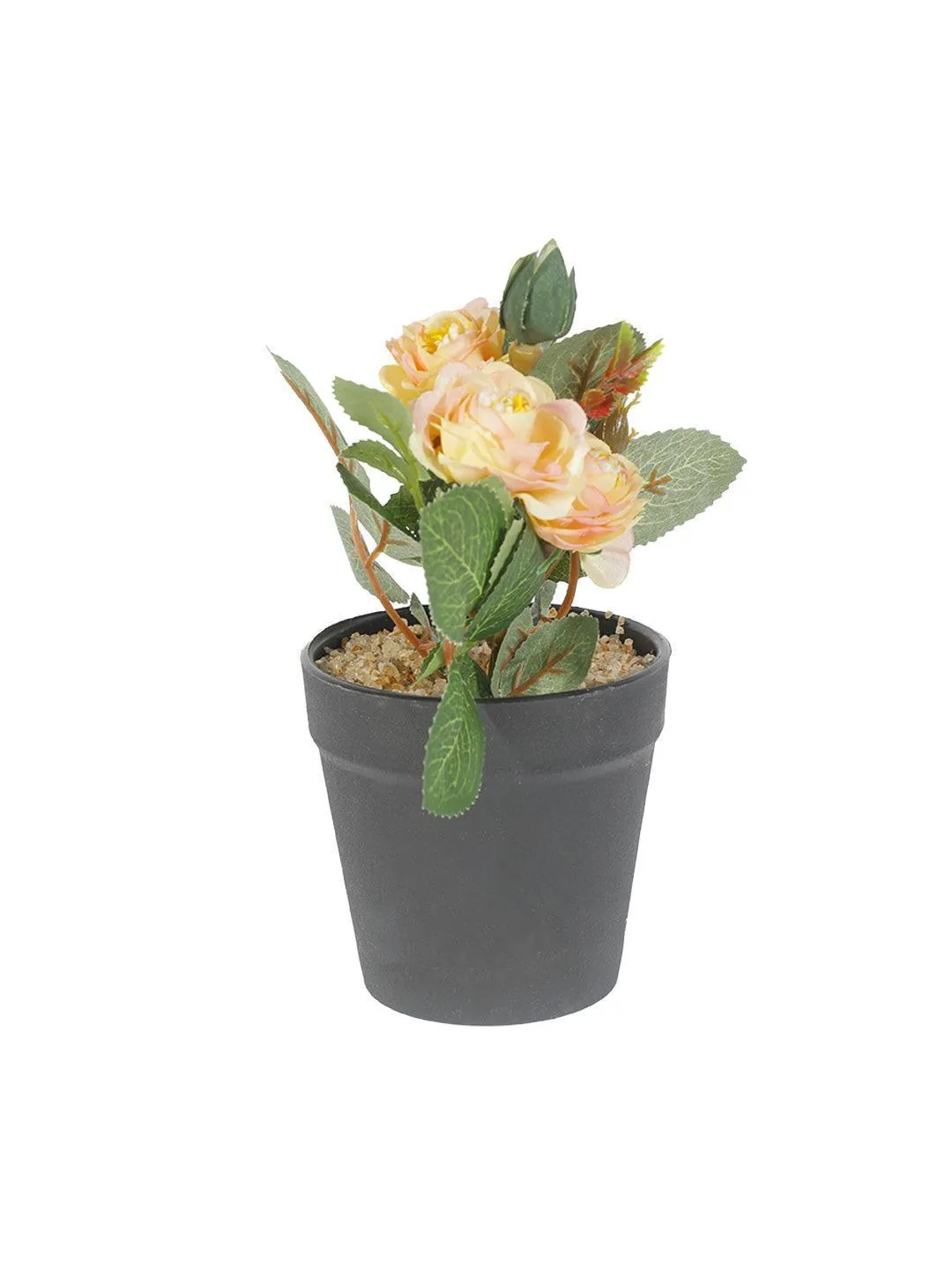 Realistic Artificial Bonsai Fake Rose Flower Plant Pot - Detailed Feature View 1