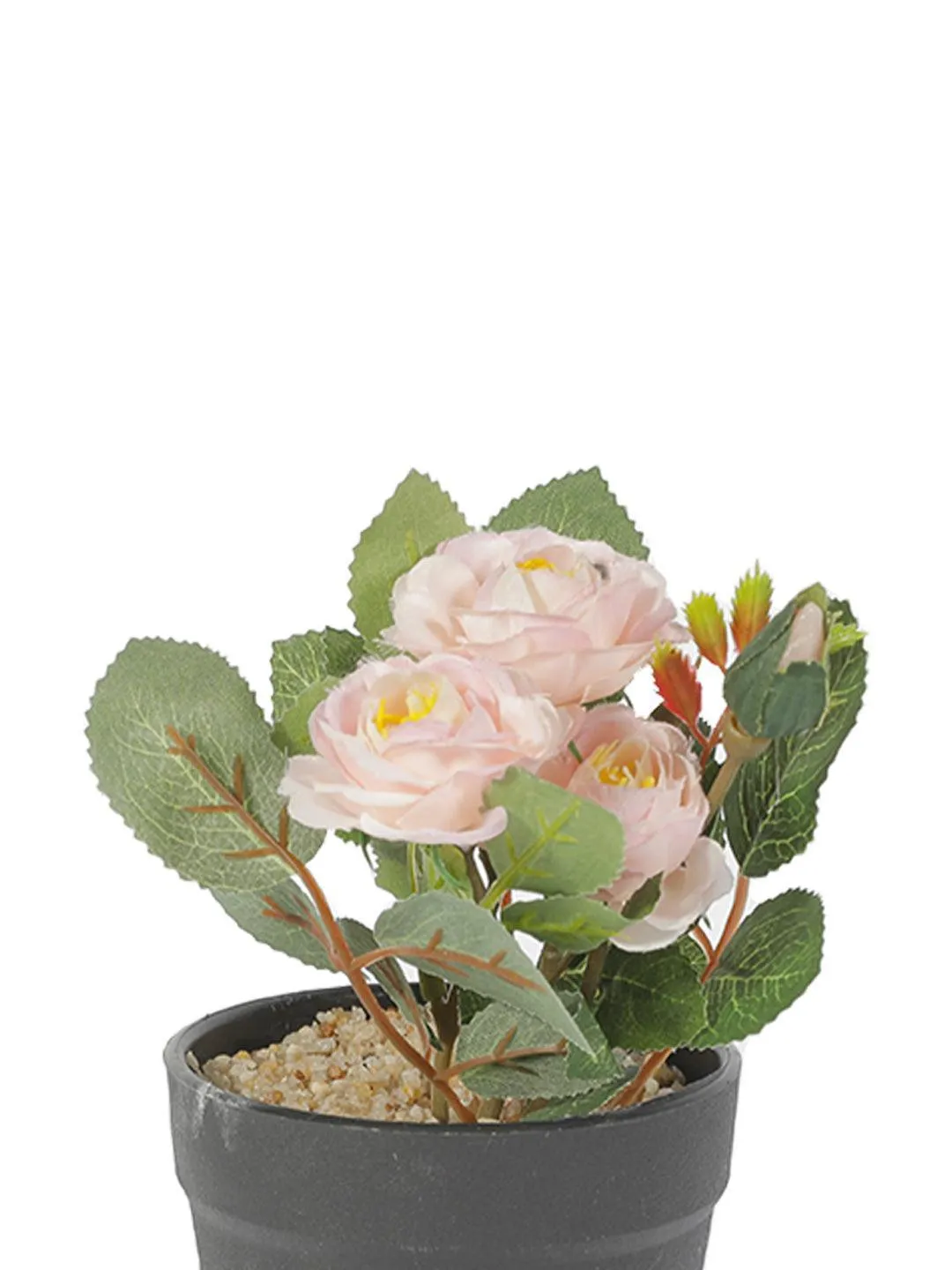 Realistic Artificial Bonsai Fake Rose Flower Plant Pot - Detailed Feature View 12