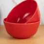 Premium Red Melamine Serving Bowls Set of 2 (1300mL) - Buy Online at Alikart