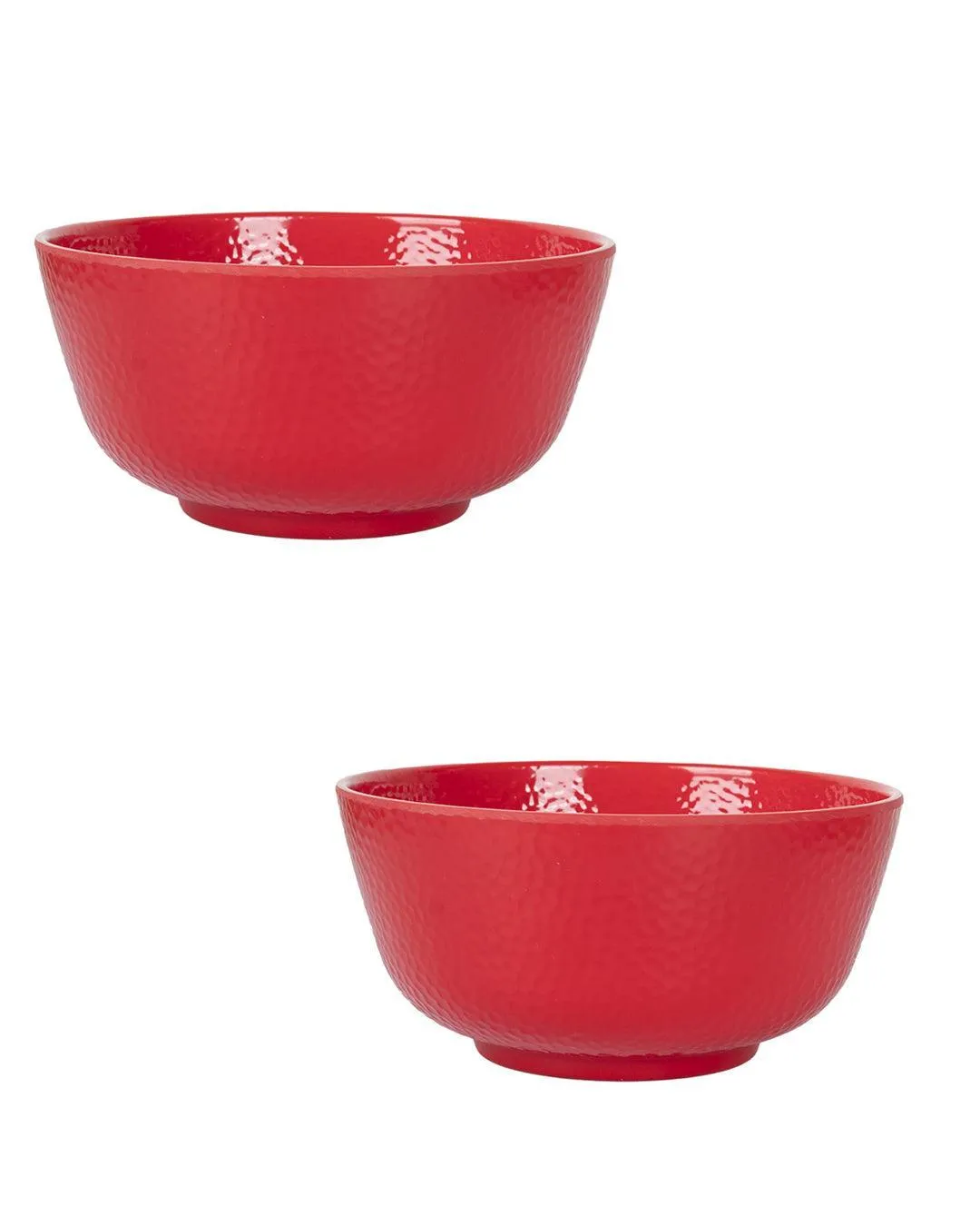 Red Melamine Serving Bowls Set of 2 (1300mL) - Detailed Feature View 2