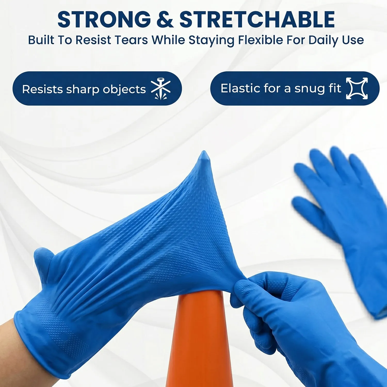Waterproof Rubber Cleaning Gloves – Reusable & Durable for Household Tasks - Detailed Feature View 6