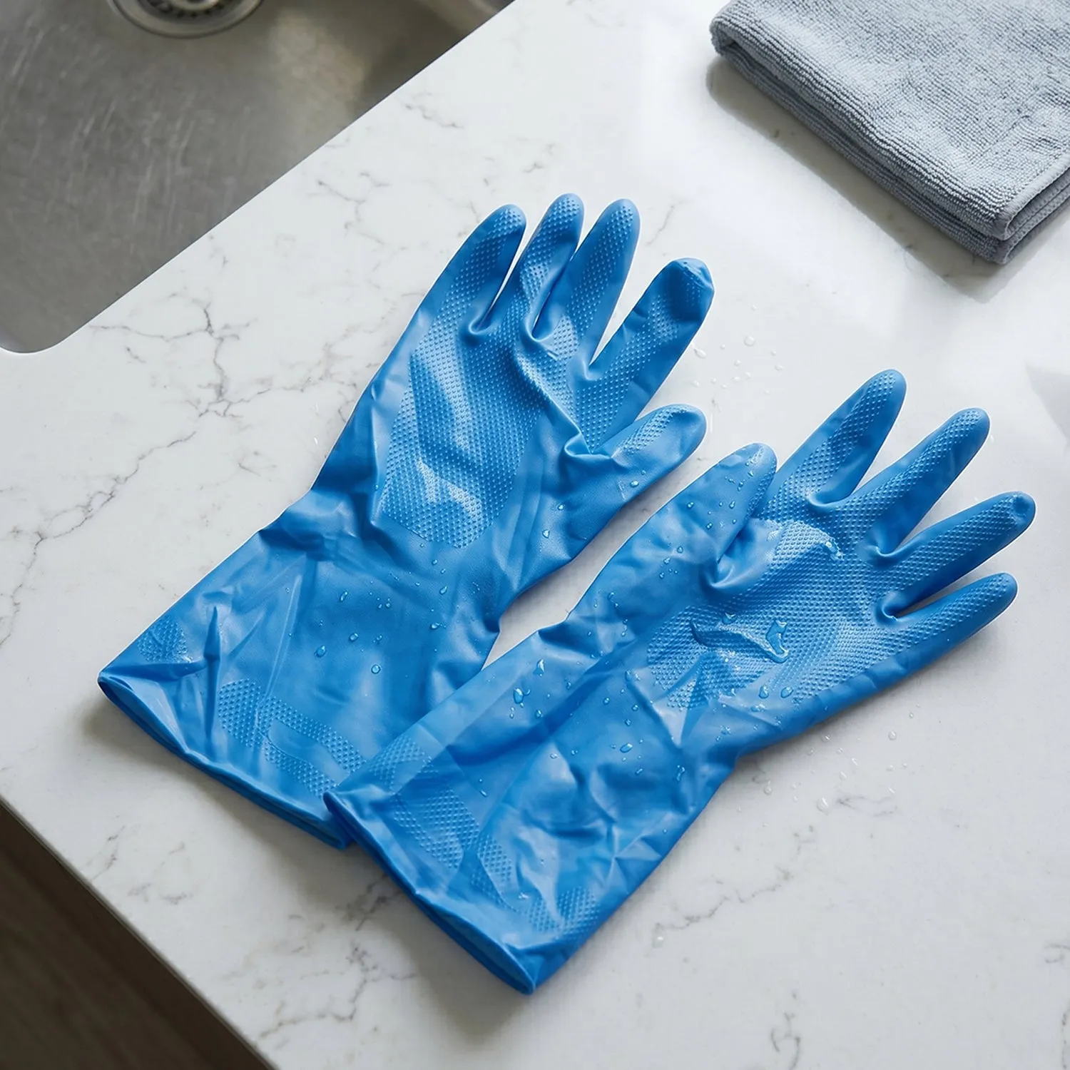 Waterproof Rubber Cleaning Gloves – Reusable & Durable for Household Tasks - Detailed Feature View 7
