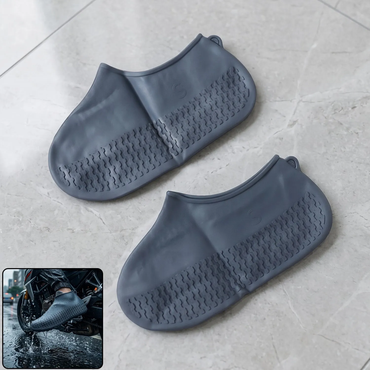 Waterproof Silicone Rain Shoe Cover 21 Cm Small Anti Slip - Detailed Feature View 3
