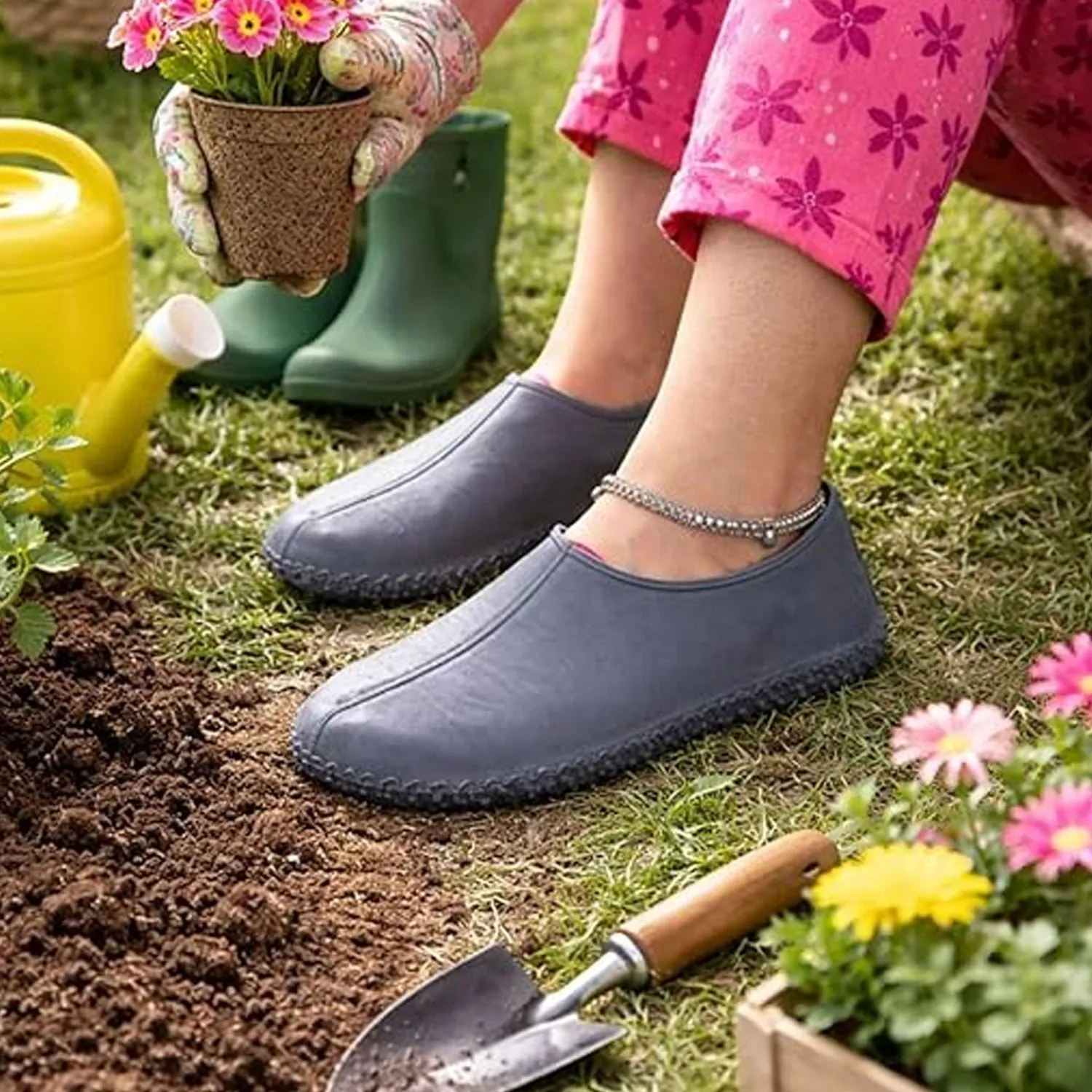 Waterproof Silicone Rain Shoe Cover 21 Cm Small Anti Slip - Detailed Feature View 6