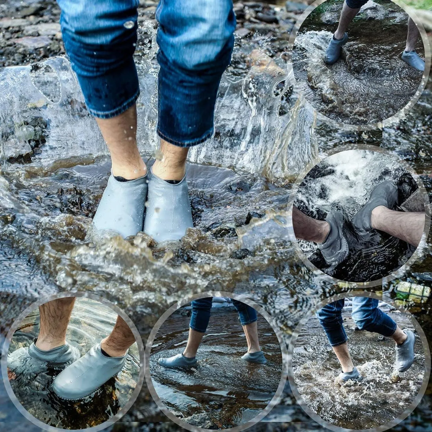 Premium Waterproof Silicone Rain Shoe Cover 21 Cm Small Anti Slip - Buy Online at Alikart