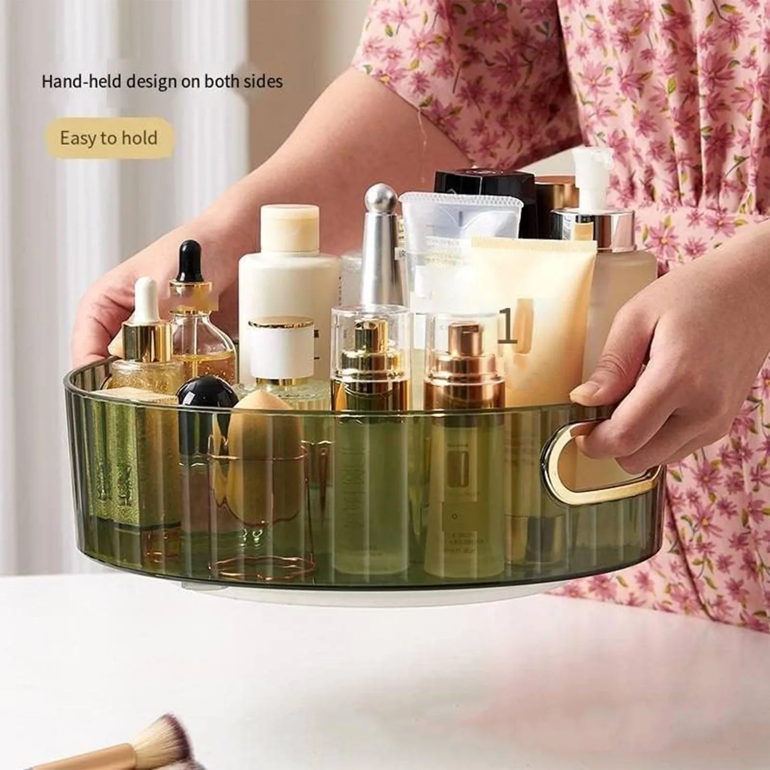 Rotating Storage Rack – Multipurpose Organizer with Handles - Detailed Feature View 6