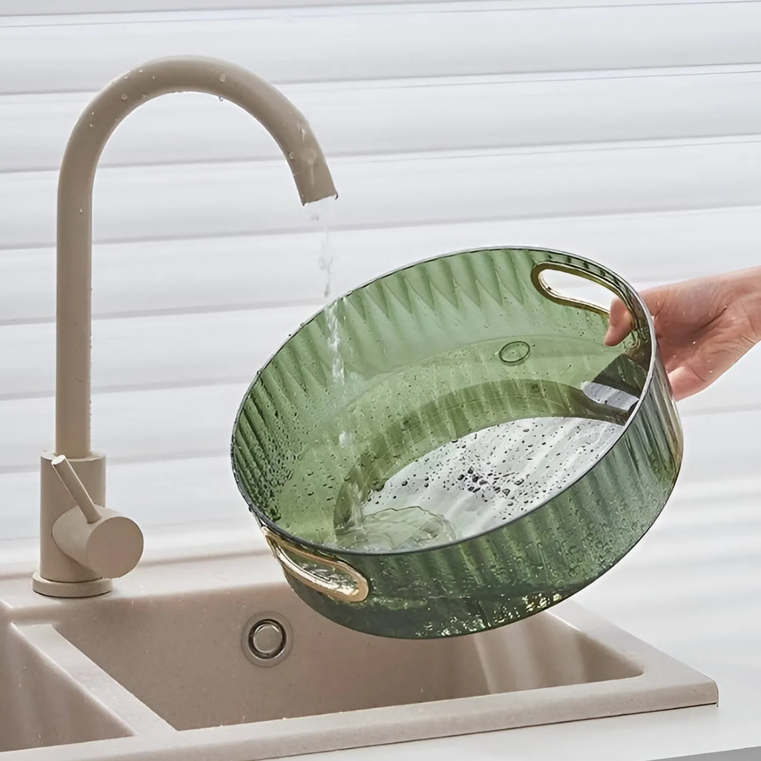 Rotating Storage Rack – Multipurpose Organizer with Handles - Detailed Feature View 7