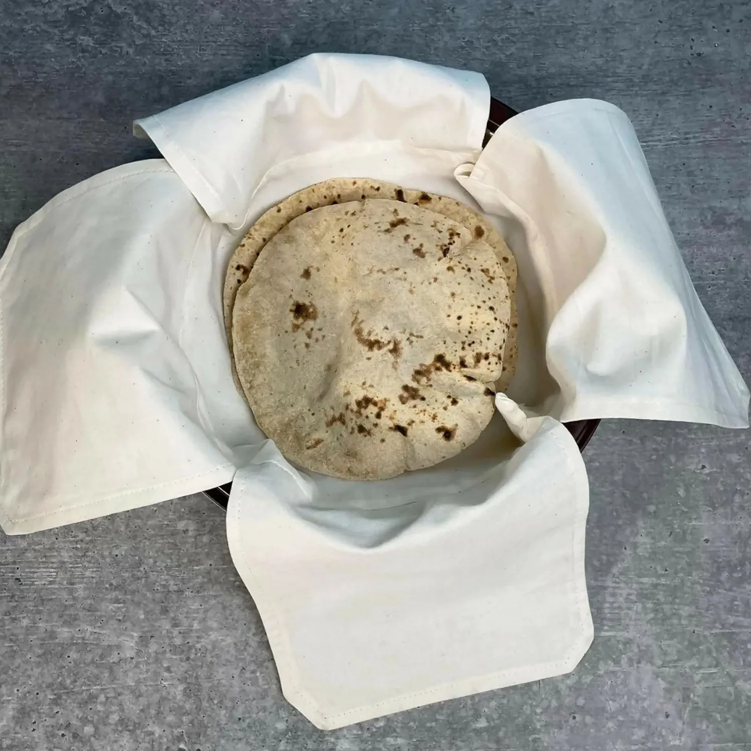 Cotton Roti Cloth Cover – Keep Rotis Warm & Soft Pack of 2 - Detailed Feature View 3
