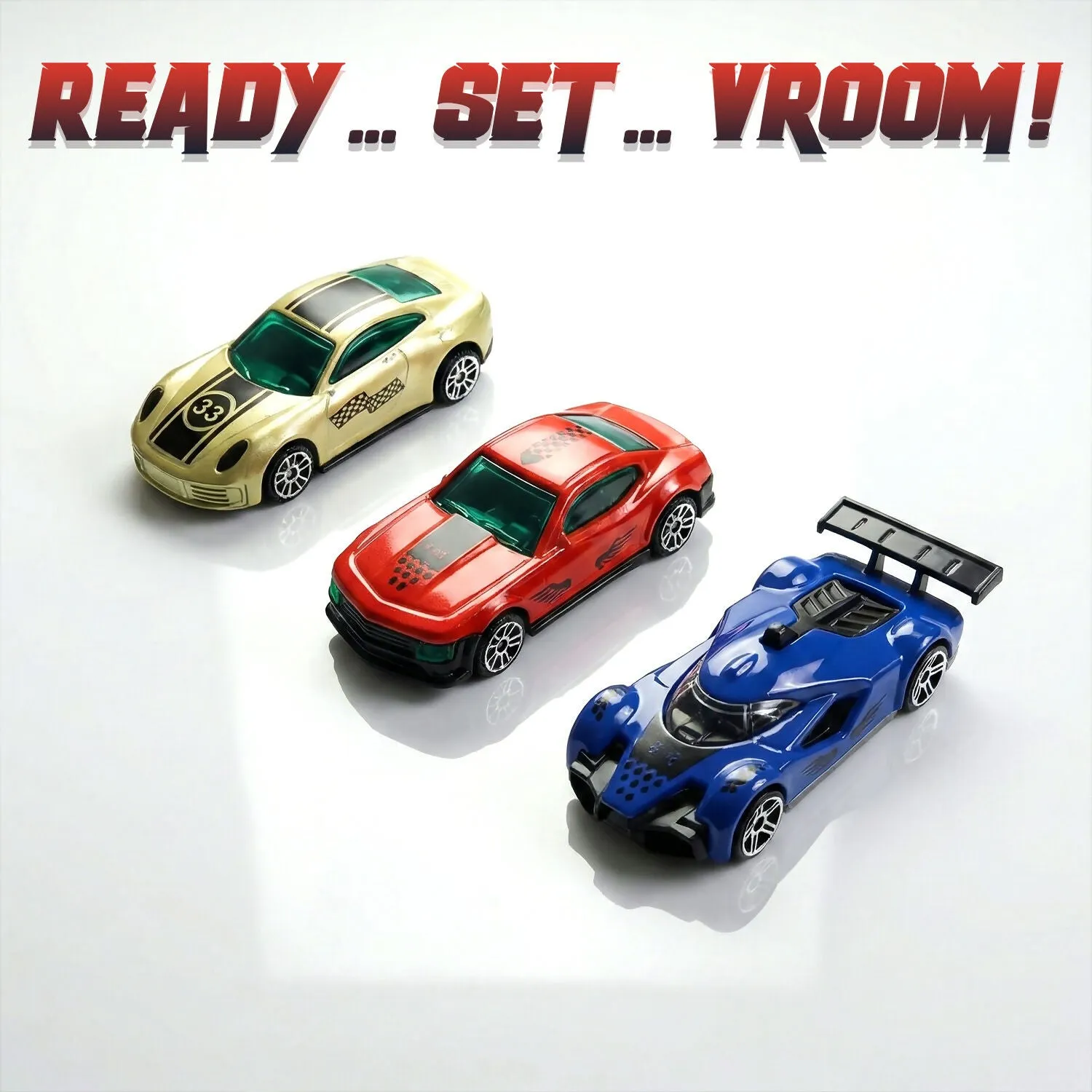 Die-Cast Racing Cars – High-Speed Mini Metal Car Set for Kids - Detailed Feature View 3
