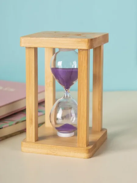 Sand Timer, Hour Glass, for Home Decor, Purple, MDF