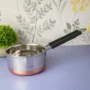 Premium Saucepan, with Copper Plated Bottom, Silver, Stainless Steel, 1 Litre - Buy Online at Alikart