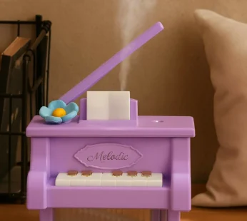 Purple Piano Mini USB Humidifier – Ultra-Quiet with Night Light