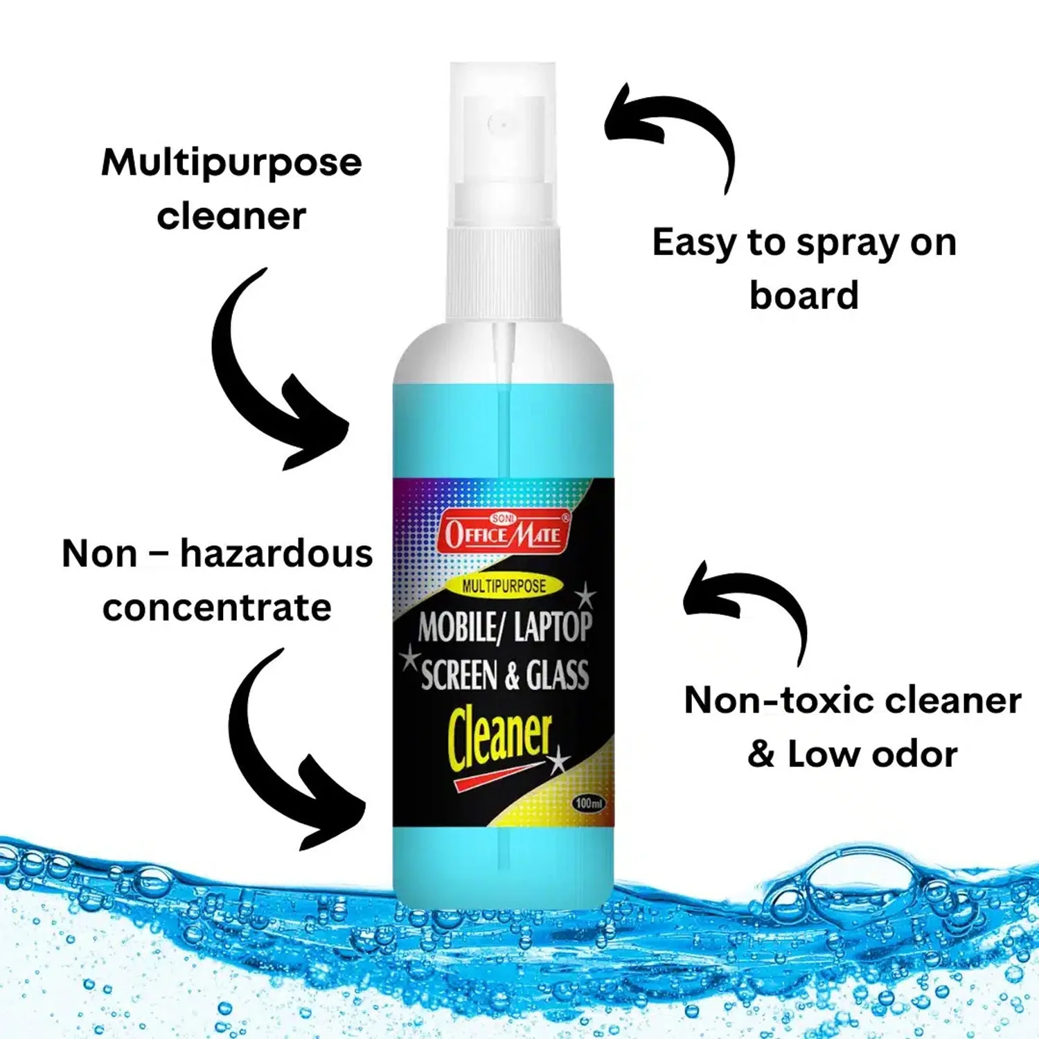 Screen Cleaner Spray – 3-in-1 Kit with Microfiber Cloth & Brush - Detailed Feature View 6