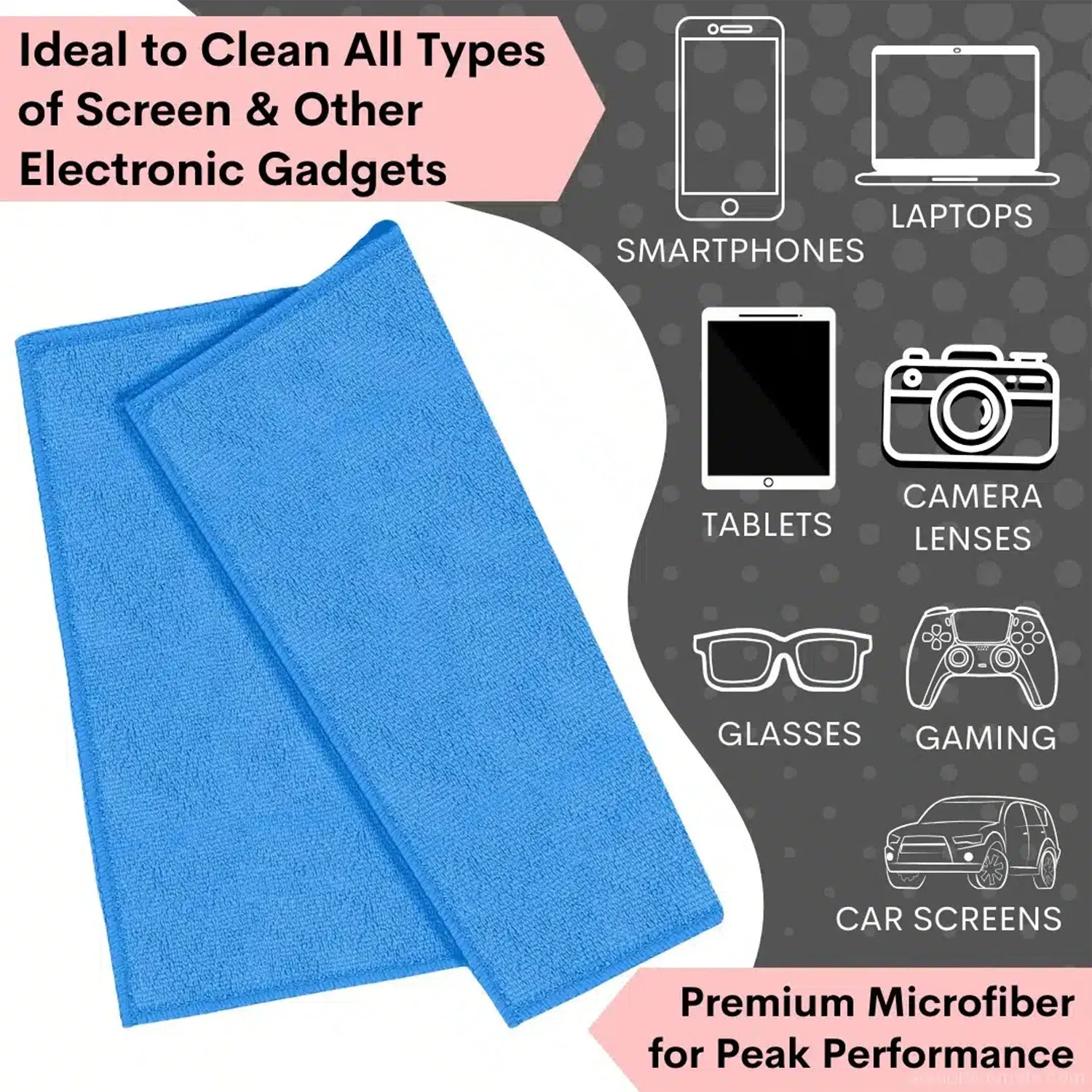 Screen Cleaner Spray – 3-in-1 Kit with Microfiber Cloth & Brush - Detailed Feature View 3