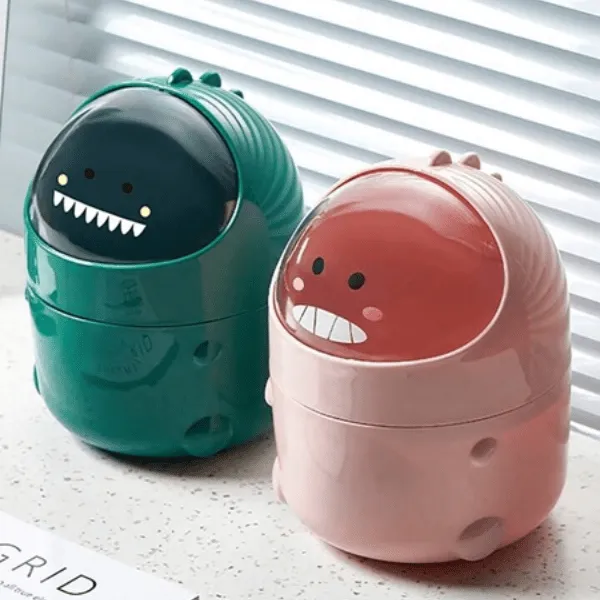 Premium Mini Dinosaur Shape Organizer with Lid | Cute Multipurpose Plastic Storage Box for Kids & Home (Random Color-Pack of 1) - Buy Online at Alikart