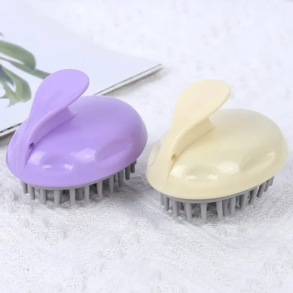 Silicone Scalp Massager & Shampoo Brush – Soft Bristles for Deep Cleaning & Relaxing Head Massage