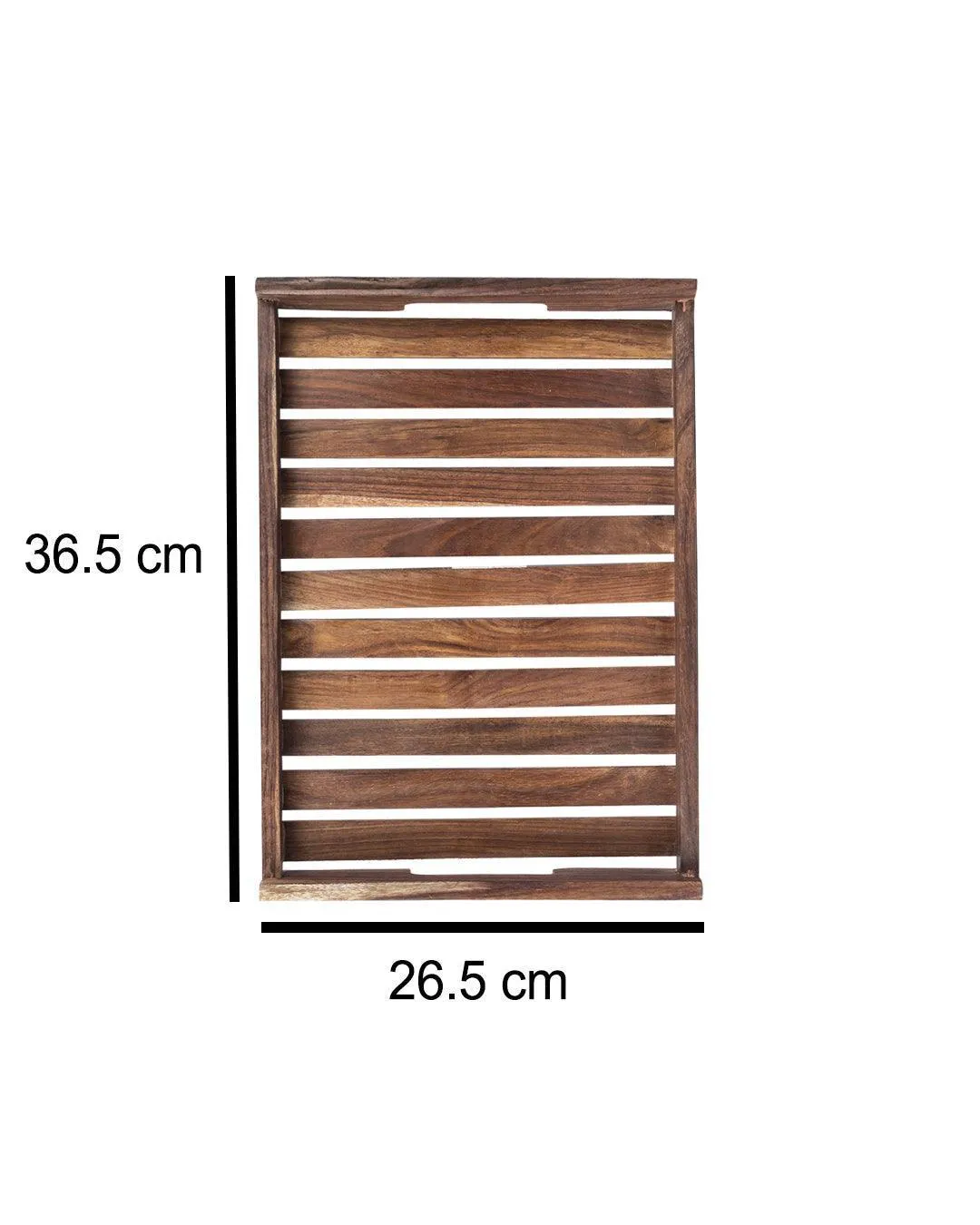 Sheesham Wood Handcrafted Large Serving Trays - Detailed Feature View 4