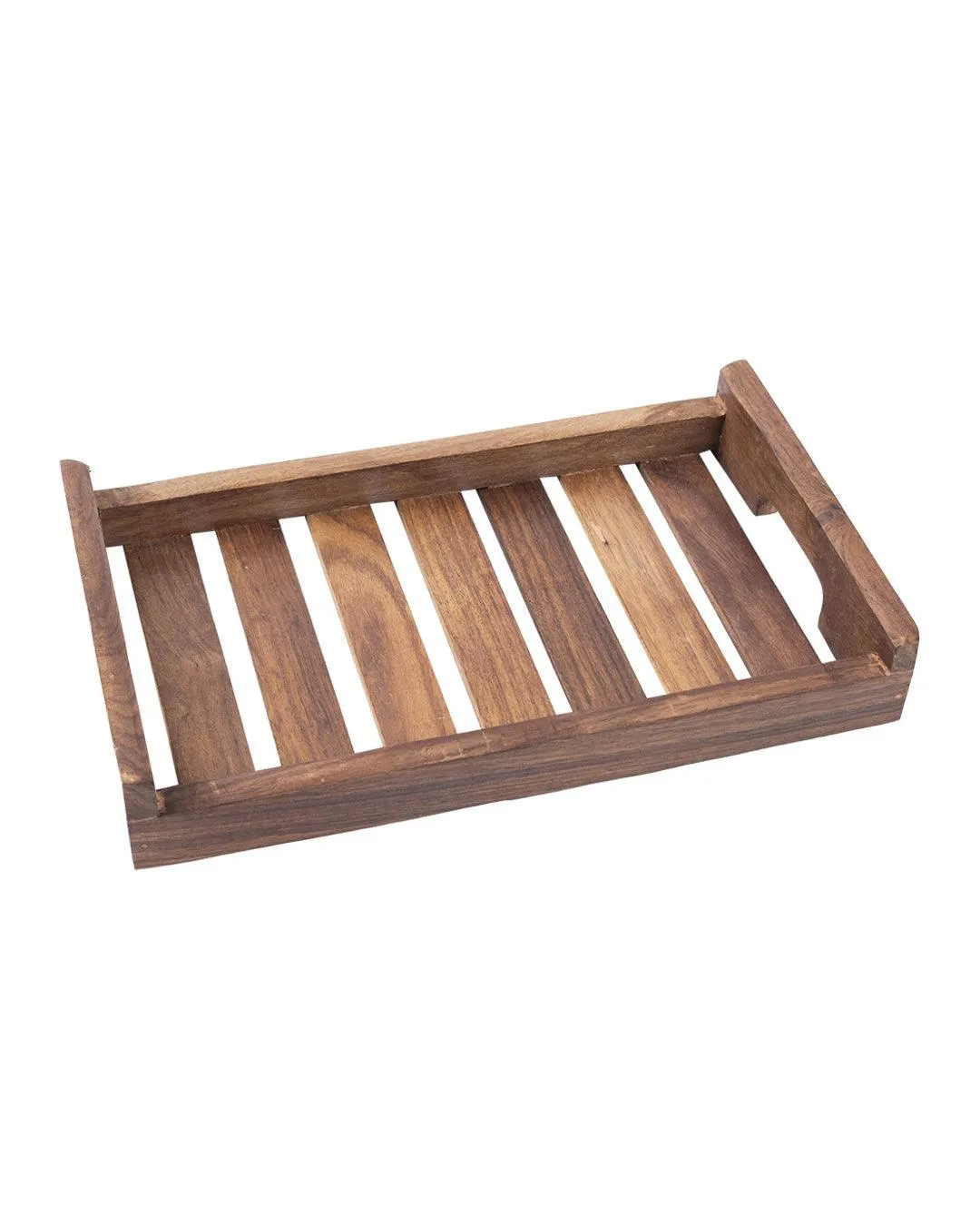 Sheesham Wood Handcrafted Small Serving Tray - Detailed Feature View 3