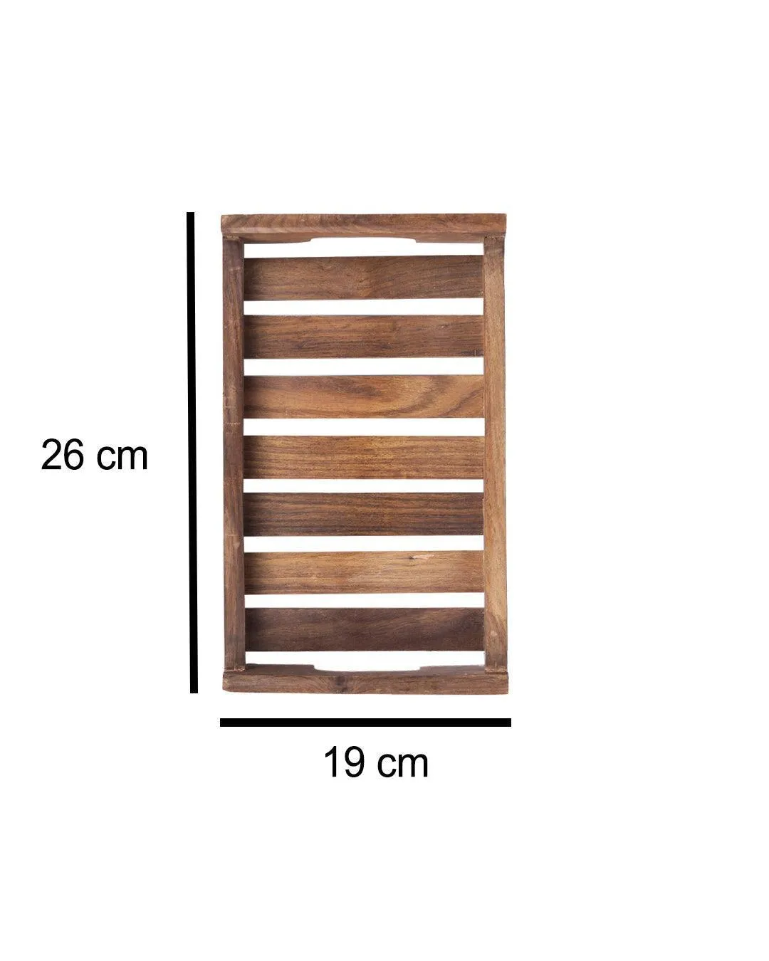 Sheesham Wood Handcrafted Small Serving Tray - Detailed Feature View 5