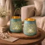 Premium Skyblue Hanging Tealight Holder Set Of 2 - Buy Online at Alikart