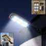 Premium Solar LED Motion Sensor Wall Light with Remote Waterproof Outdoor (1 Set) - Buy Online at Alikart