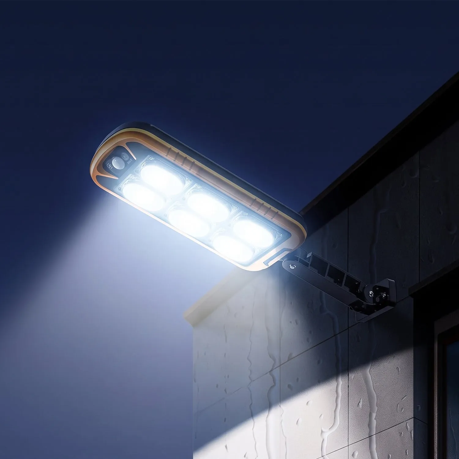 Solar LED Motion Sensor Wall Light with Remote Waterproof Outdoor (1 Set) - Detailed Feature View 3