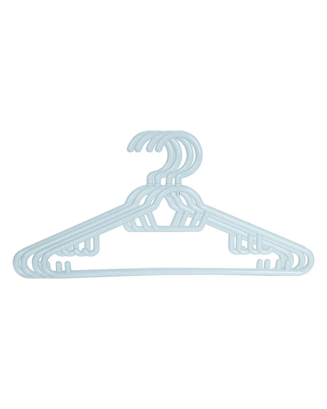 Solid Hangers, Turquoise, Plastic, Set of 4 - Detailed Feature View 4