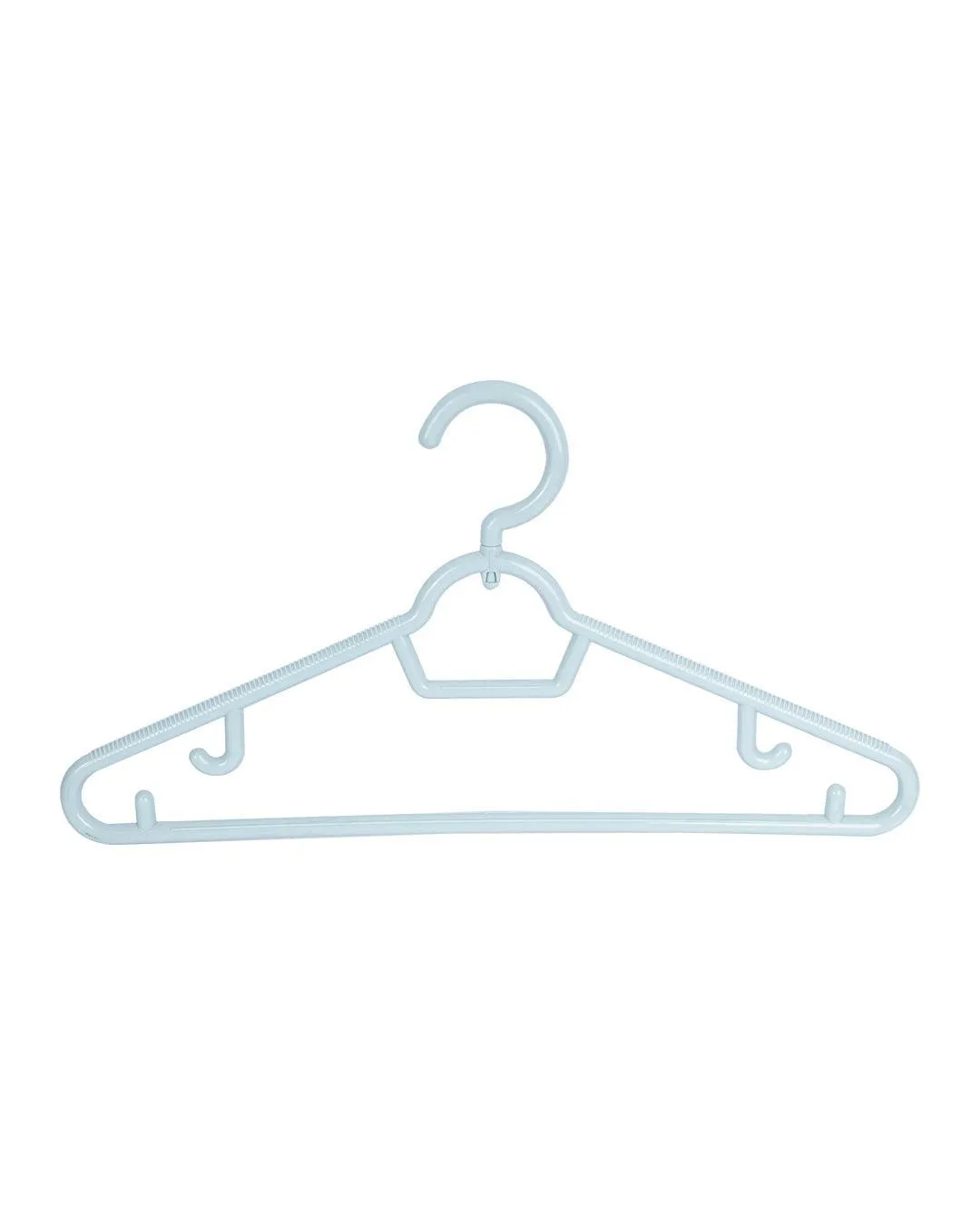 Solid Hangers, Turquoise, Plastic, Set of 4 - Detailed Feature View 5