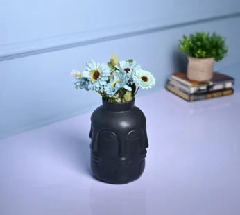 Sophisticated Black Ceramic Vase