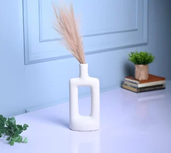 Sophisticated White Ceramic Vase
