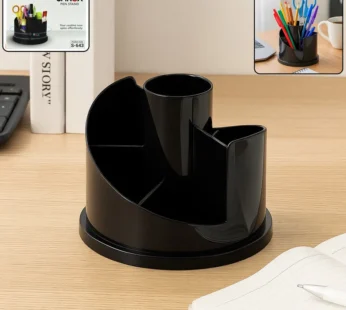 Rotating Pen Stand – 360° Multi-Compartment Desk Organizer