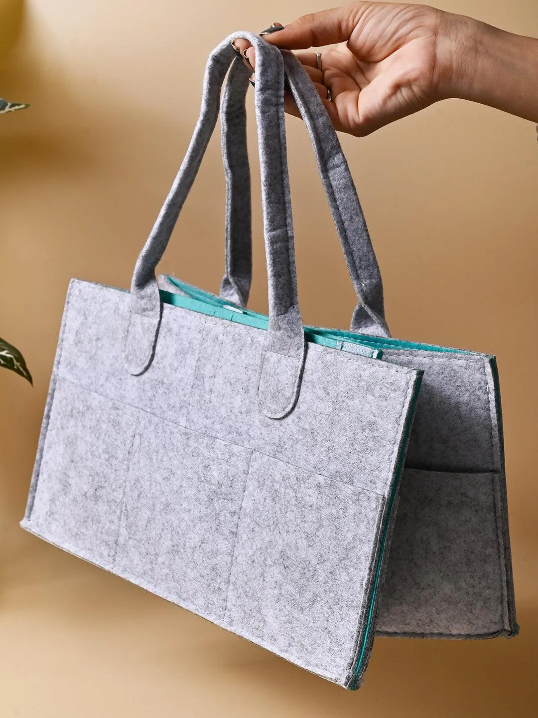 Premium Square Felt Home Storage Organizer - 34X24X18Cm - Buy Online at Alikart